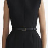 Abito stockman con spalline in nero Mugler - donna 
