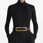 Body con dettaglio a incrocio in nero Mugler - donna 