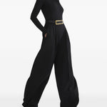 Body con dettaglio a incrocio in nero Mugler - donna 