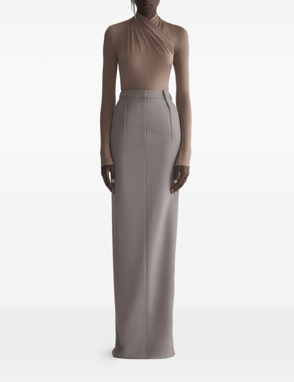 Body con dettaglio a incrocio in marrone Mugler - donna 