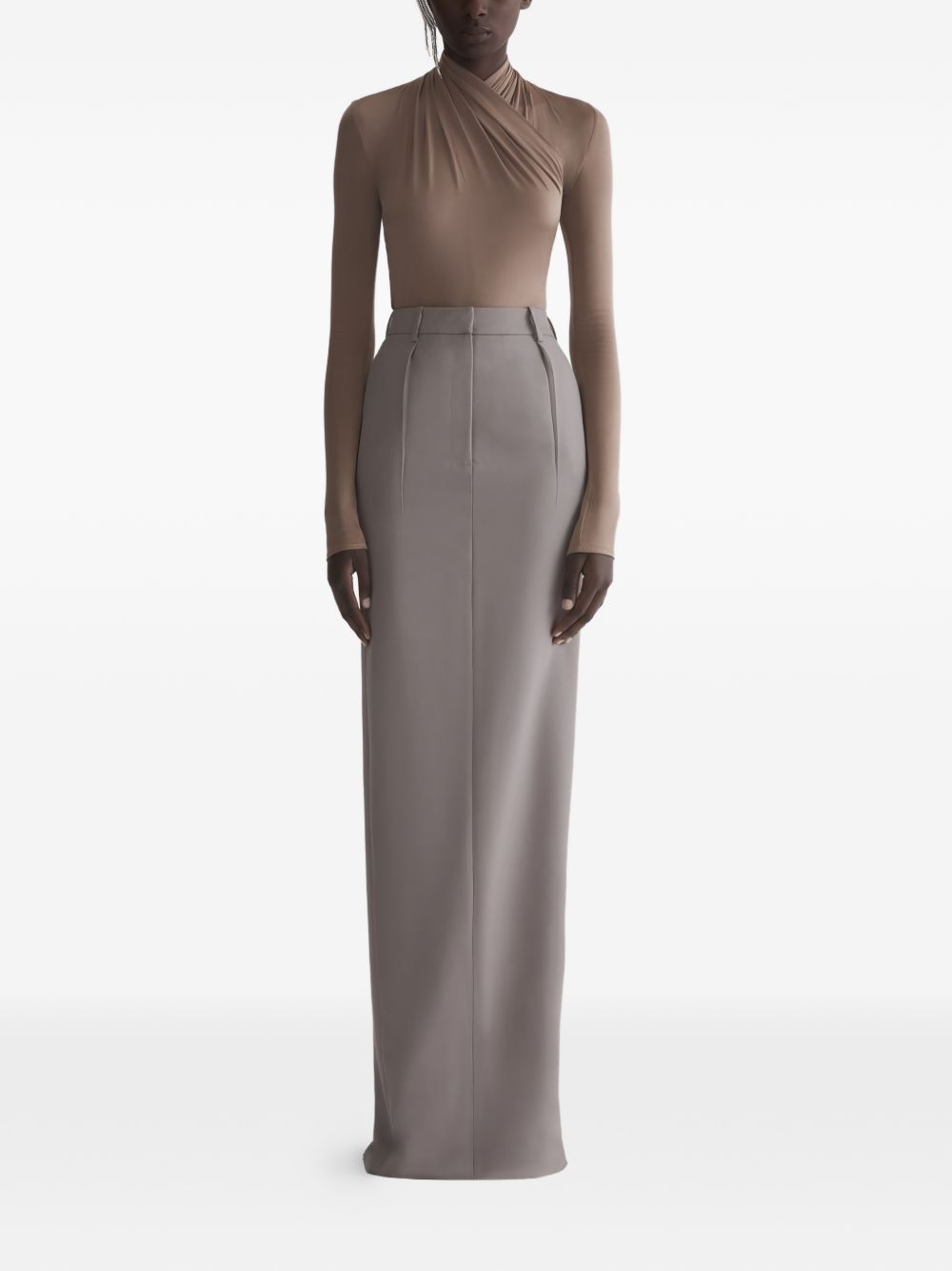 Body con dettaglio a incrocio in marrone Mugler - donna 