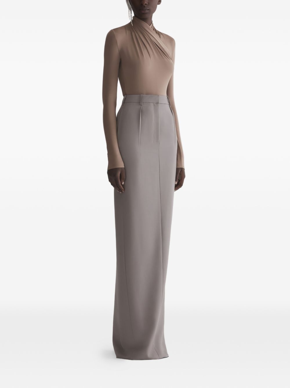 Body con dettaglio a incrocio in marrone Mugler - donna 