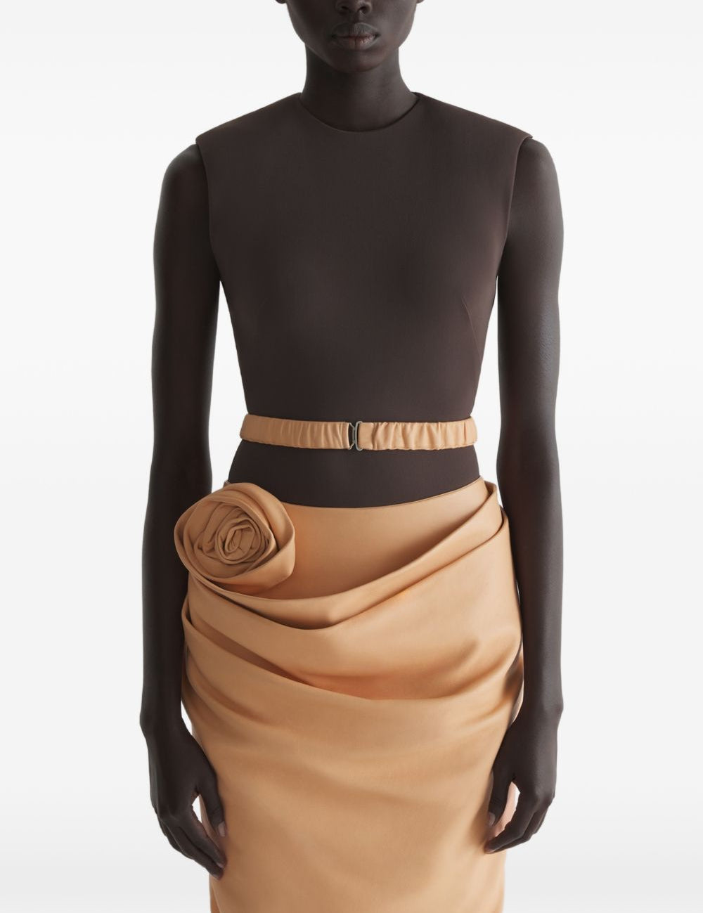 Body in jersey in arancio Mugler - donna 
