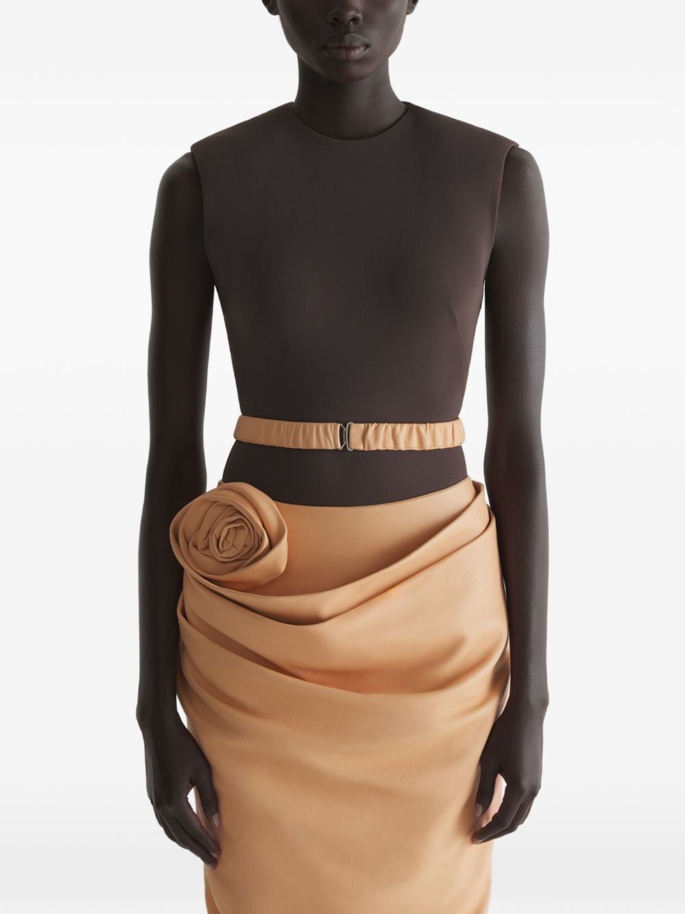 Body in jersey in arancio Mugler - donna 