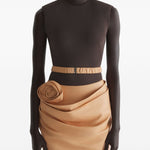 Body in jersey in arancio Mugler - donna 