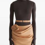 Body in jersey in arancio Mugler - donna 