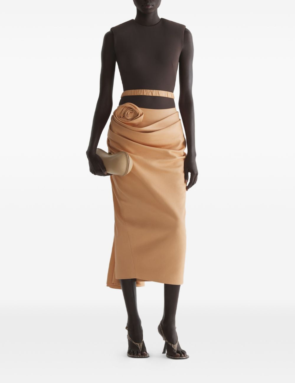 Body in jersey in arancio Mugler - donna 