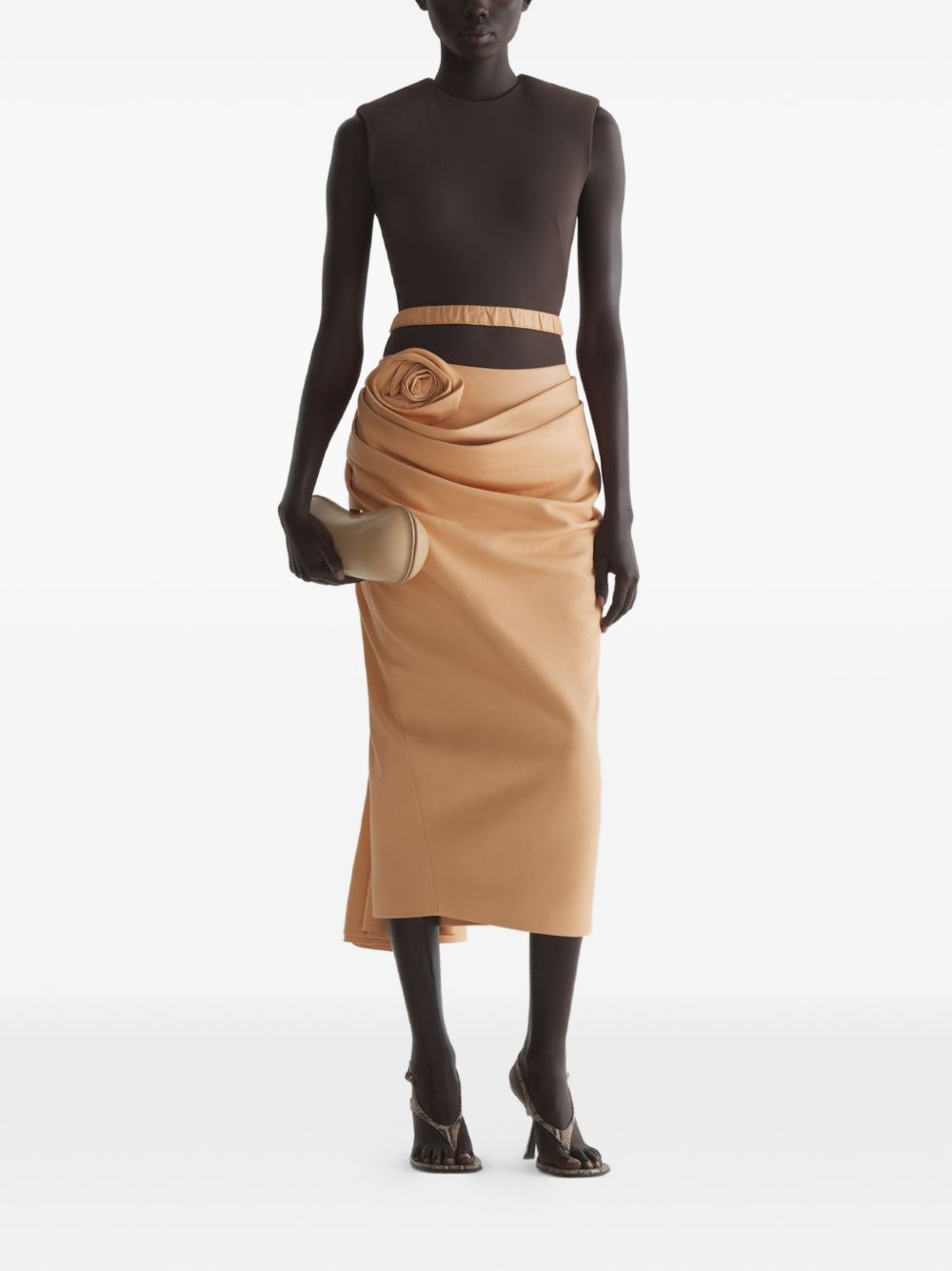 Body in jersey in arancio Mugler - donna 