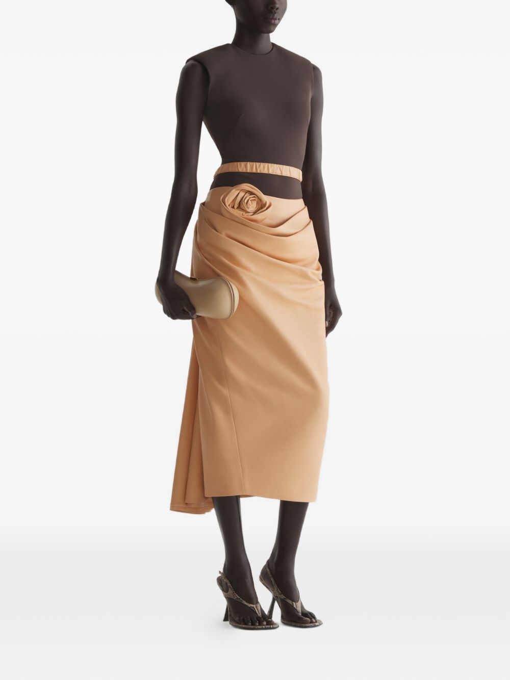 Body in jersey in arancio Mugler - donna 