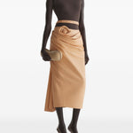 Body in jersey in arancio Mugler - donna 