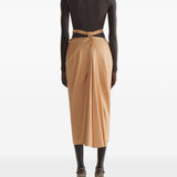 Body in jersey in arancio Mugler - donna 