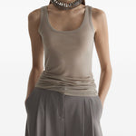 Canotta in jersey in beige Mugler - donna 