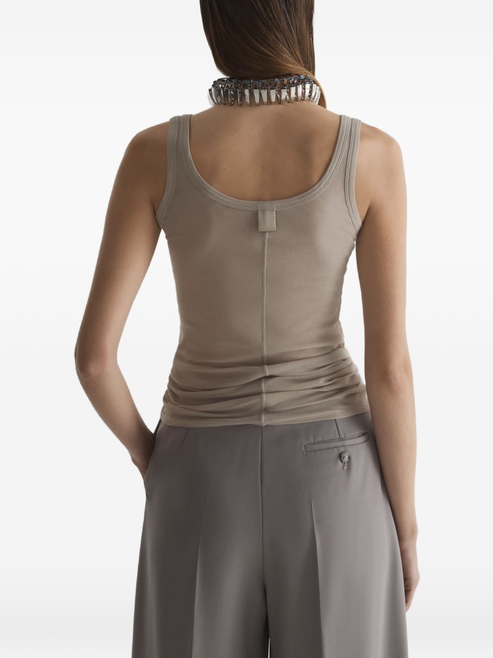 Canotta in jersey in beige Mugler - donna 