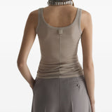 Canotta in jersey in beige Mugler - donna 