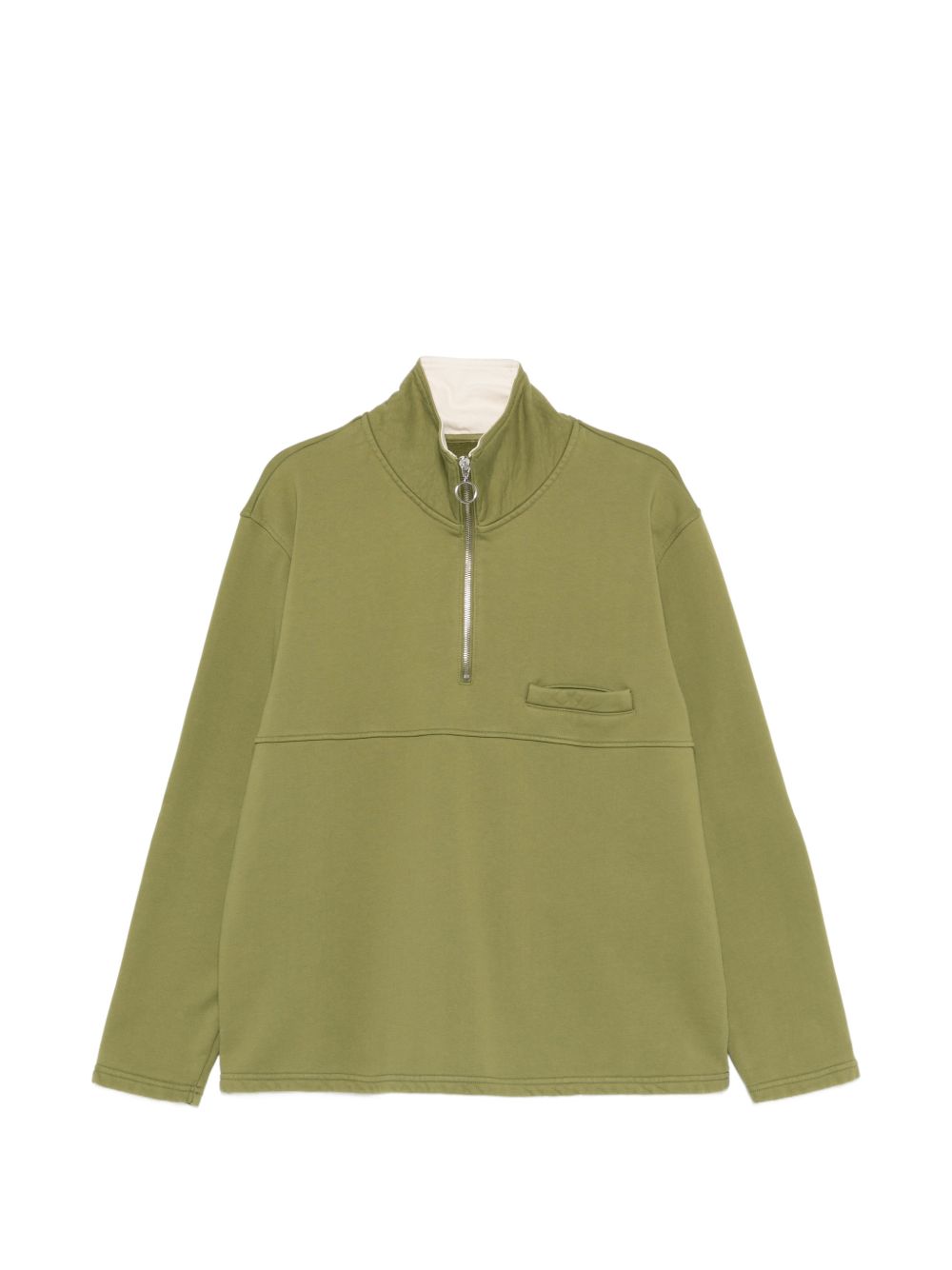 Felpa con zip in verde Namacheko - uomo 