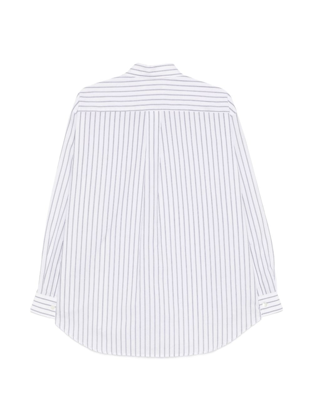 Camicia a righe con colletto classico in bianco Namacheko - uomo 