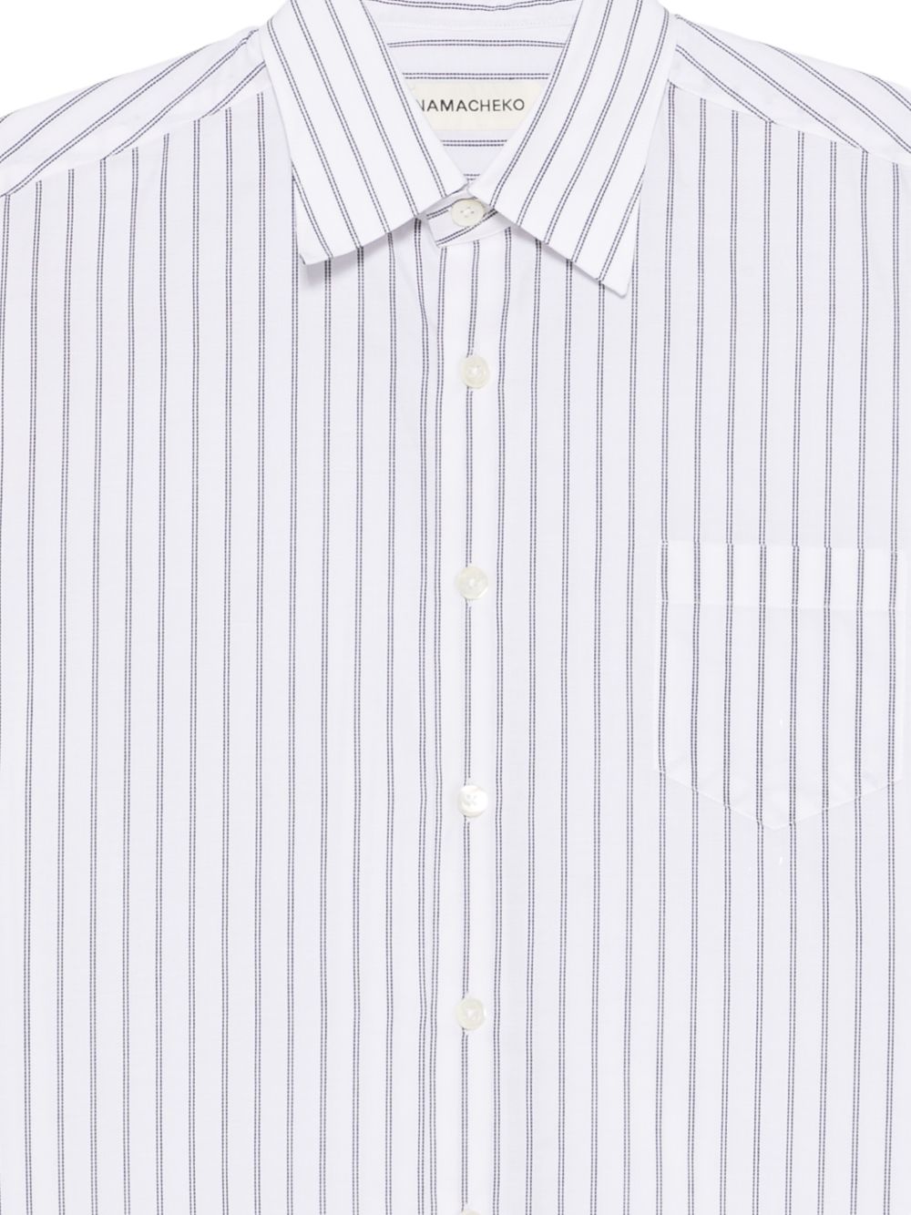 Camicia a righe con colletto classico in bianco Namacheko - uomo 