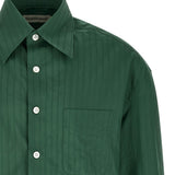 Camicia a righe grinda in verde Namacheko - uomo 