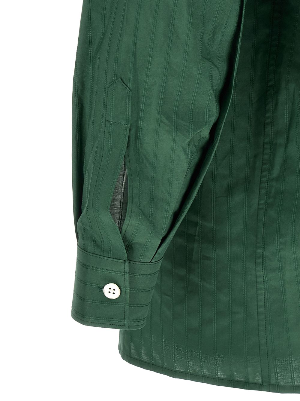 Camicia a righe grinda in verde Namacheko - uomo 