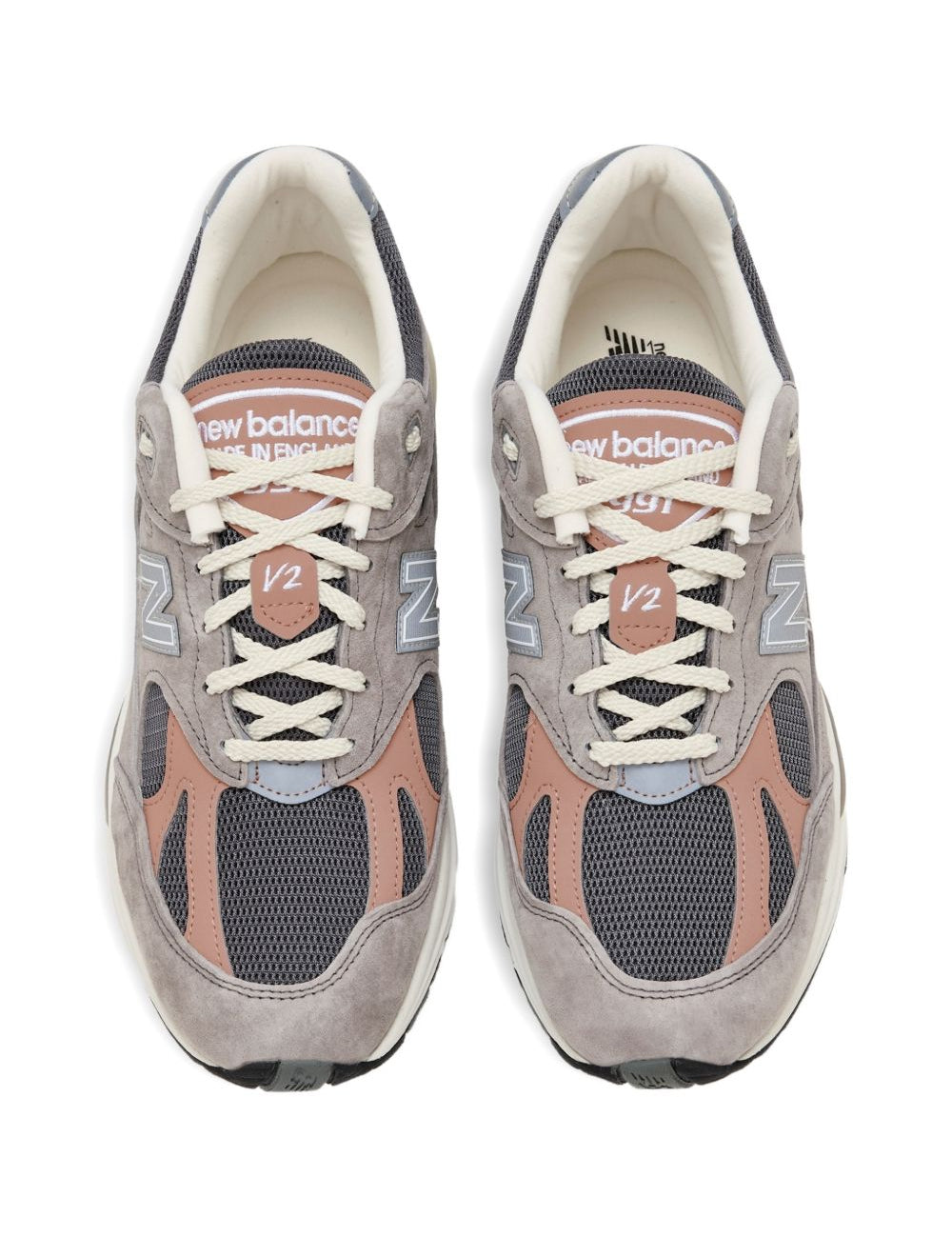 Sneakers 991v2 con inserti traforati in grigio New balance - unisex 