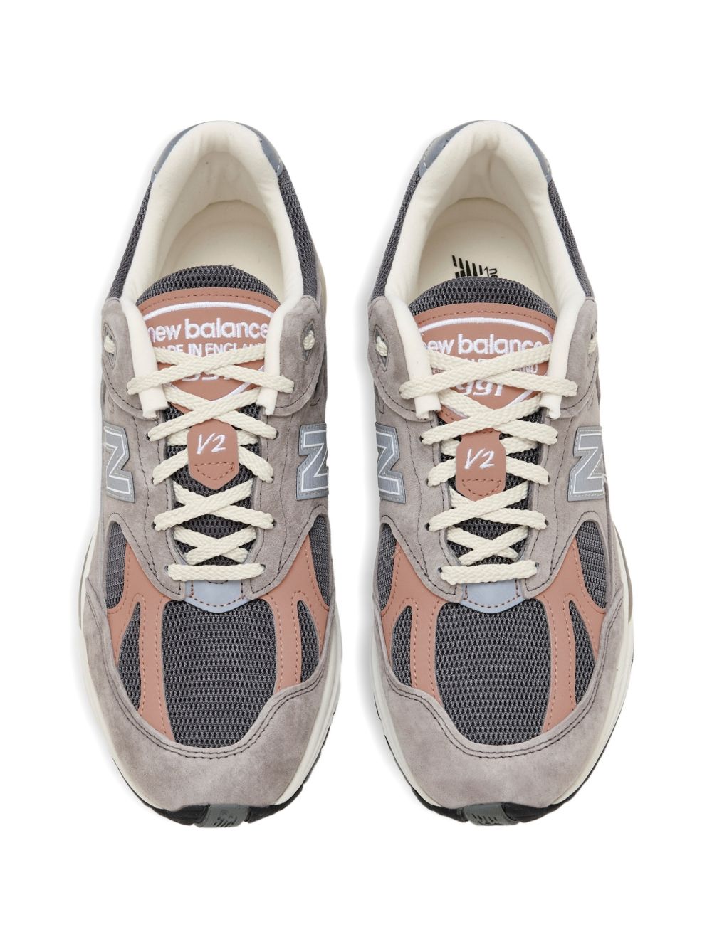 Sneakers 991v2 con inserti traforati in grigio New balance - unisex 