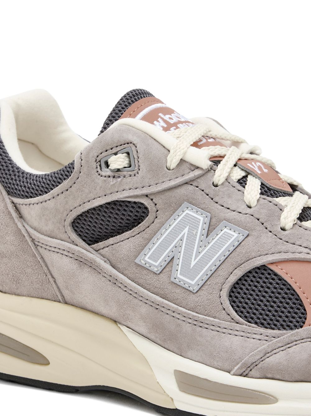 Sneakers 991v2 con inserti traforati in grigio New balance - unisex 