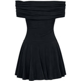 Abito con spalle scoperte in nero Norma kamali - donna 
