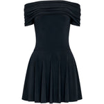 Abito con spalle scoperte in nero Norma kamali - donna 
