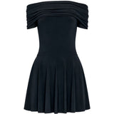 Abito con spalle scoperte in nero Norma kamali - donna 