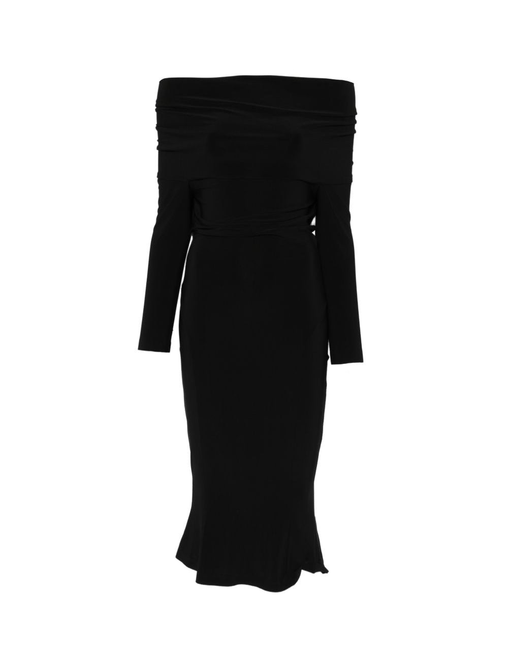 Abito con spalle scoperte in nero Norma kamali - donna 