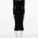 Abito con spalle scoperte in nero Norma kamali - donna 