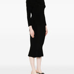 Abito con spalle scoperte in nero Norma kamali - donna 
