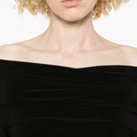Abito con spalle scoperte in nero Norma kamali - donna 