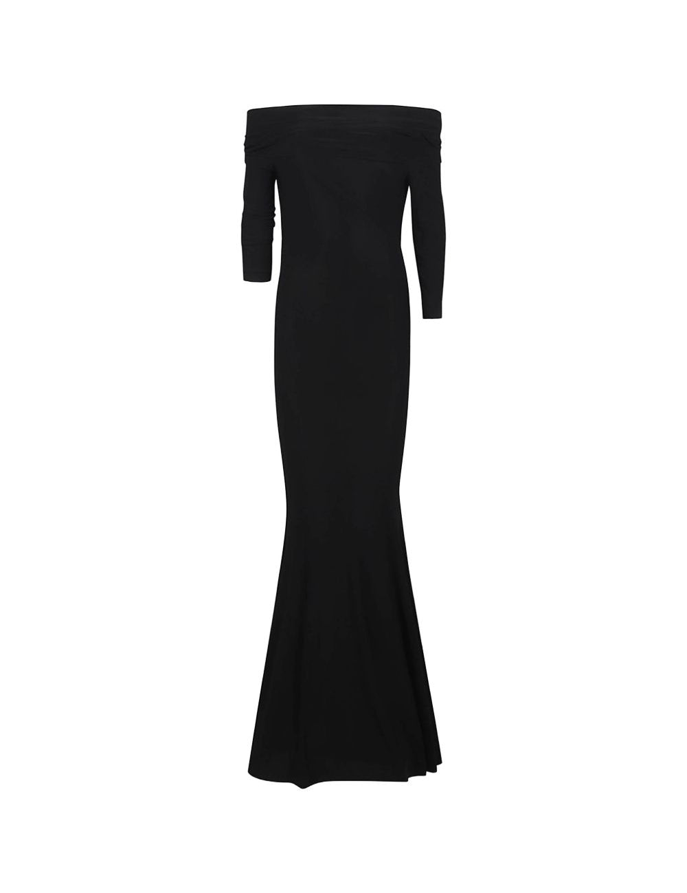 Abito lungo con spalle scoperte in nero Norma kamali - donna 
