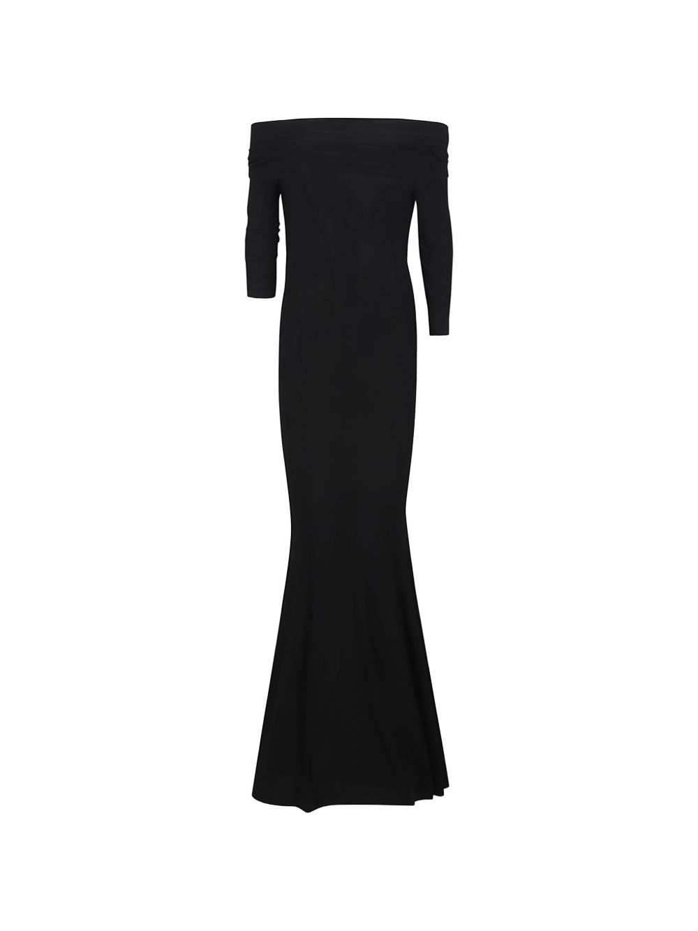 Abito lungo con spalle scoperte in nero Norma kamali - donna 