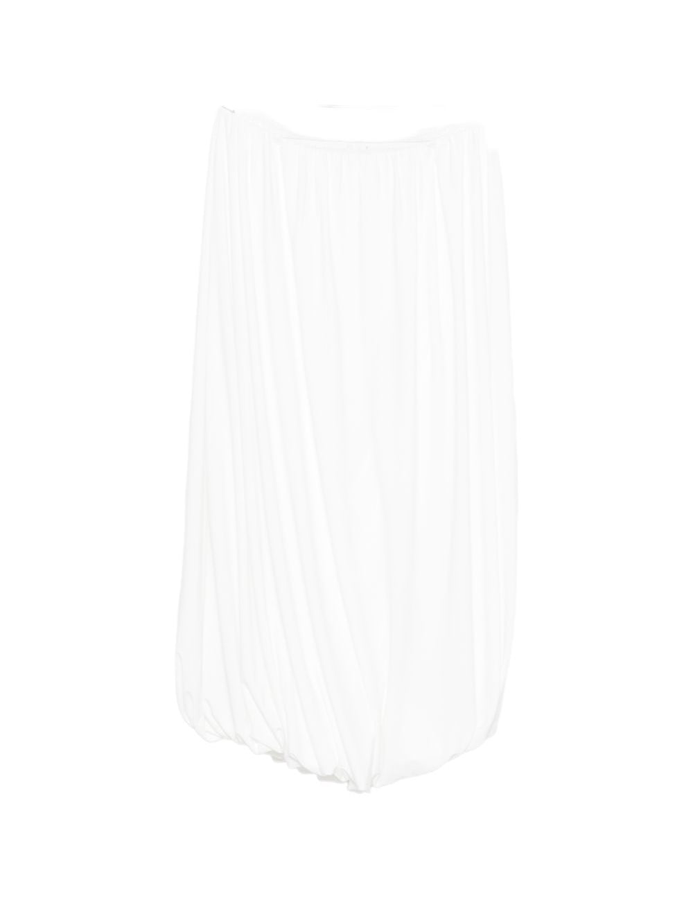 Gonna midi arricciata in bianco Norma kamali - donna 