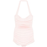 Costume da bagno intero con ruches Bill Mio in rosa Norma kamali - donna 