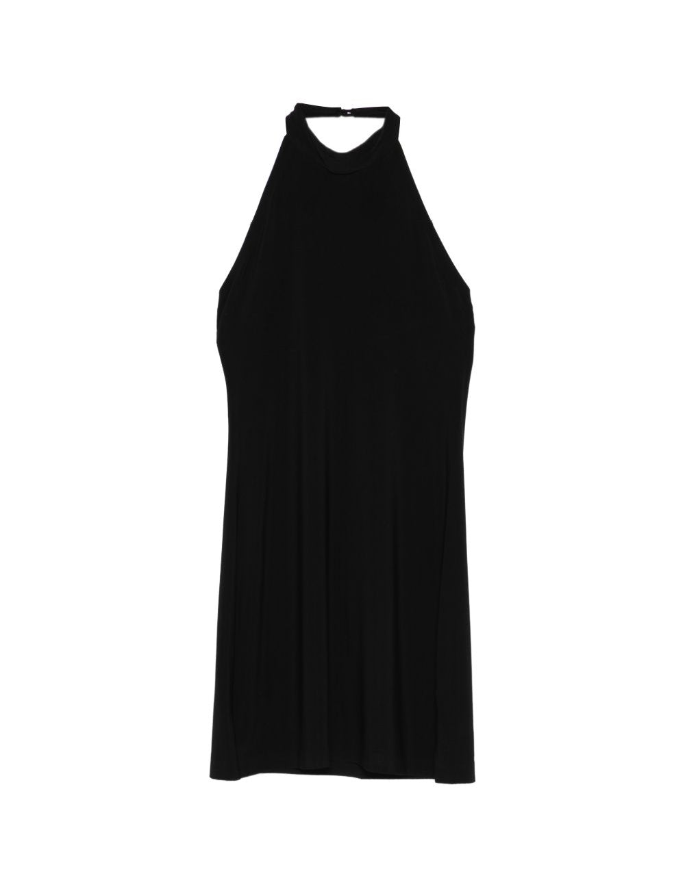 Abito mini collo halter in nero Norma Kamali - donna 