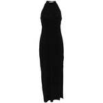 ABITO LUNGO SCOLLO HALTER IN NERO NORMA KAMALI - DONNA 