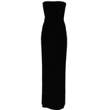 Abito maxi a tubino in nero Norma kamali - donna 