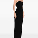 Abito maxi a tubino in nero Norma kamali - donna 