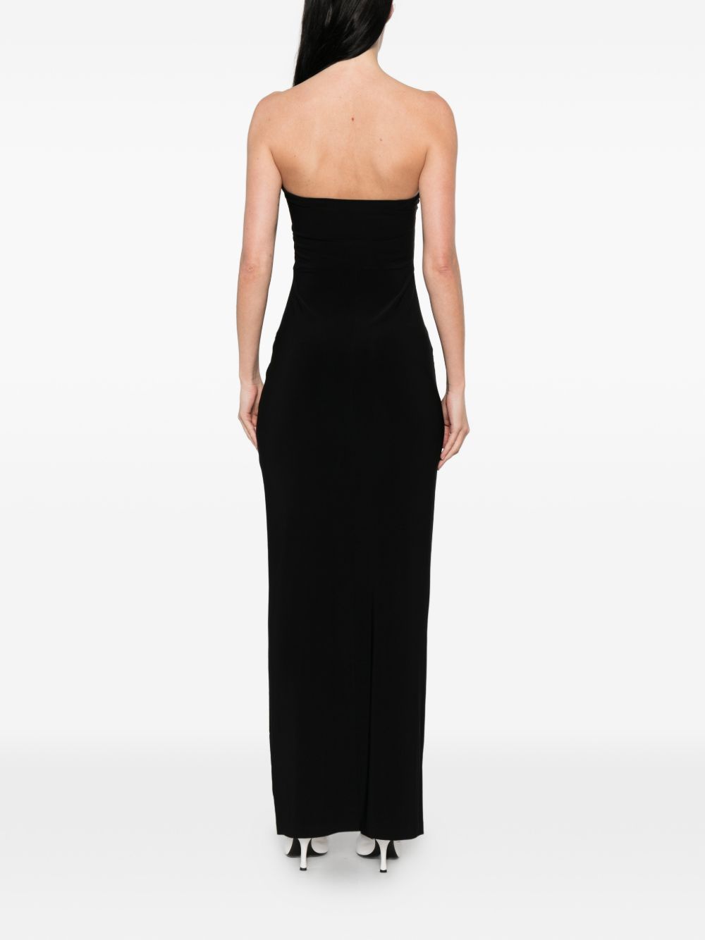 Abito maxi a tubino in nero Norma kamali - donna 