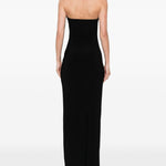Abito maxi a tubino in nero Norma kamali - donna 