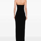 Abito maxi a tubino in nero Norma kamali - donna 