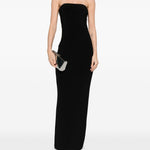 Abito maxi a tubino in nero Norma kamali - donna 