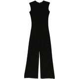 Tuta intera in nero Norma Kamali - donna 