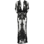 ABITO LUNGO IN PIZZO IN NERO NORMA KAMALI - DONNA 