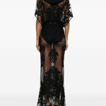 ABITO LUNGO IN PIZZO IN NERO NORMA KAMALI - DONNA 