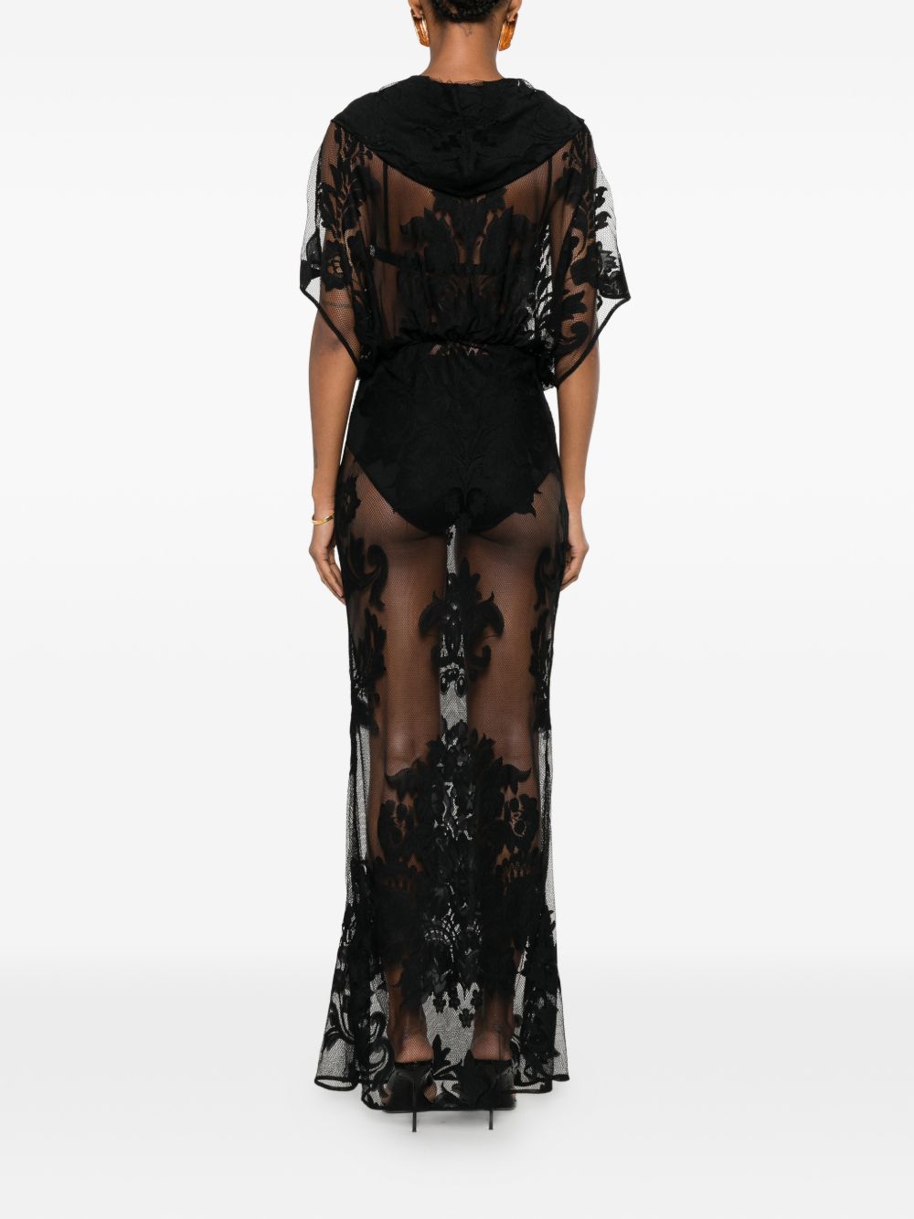 ABITO LUNGO IN PIZZO IN NERO NORMA KAMALI - DONNA 