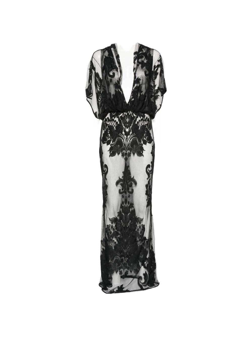 ABITO LUNGO IN PIZZO IN NERO NORMA KAMALI - DONNA 